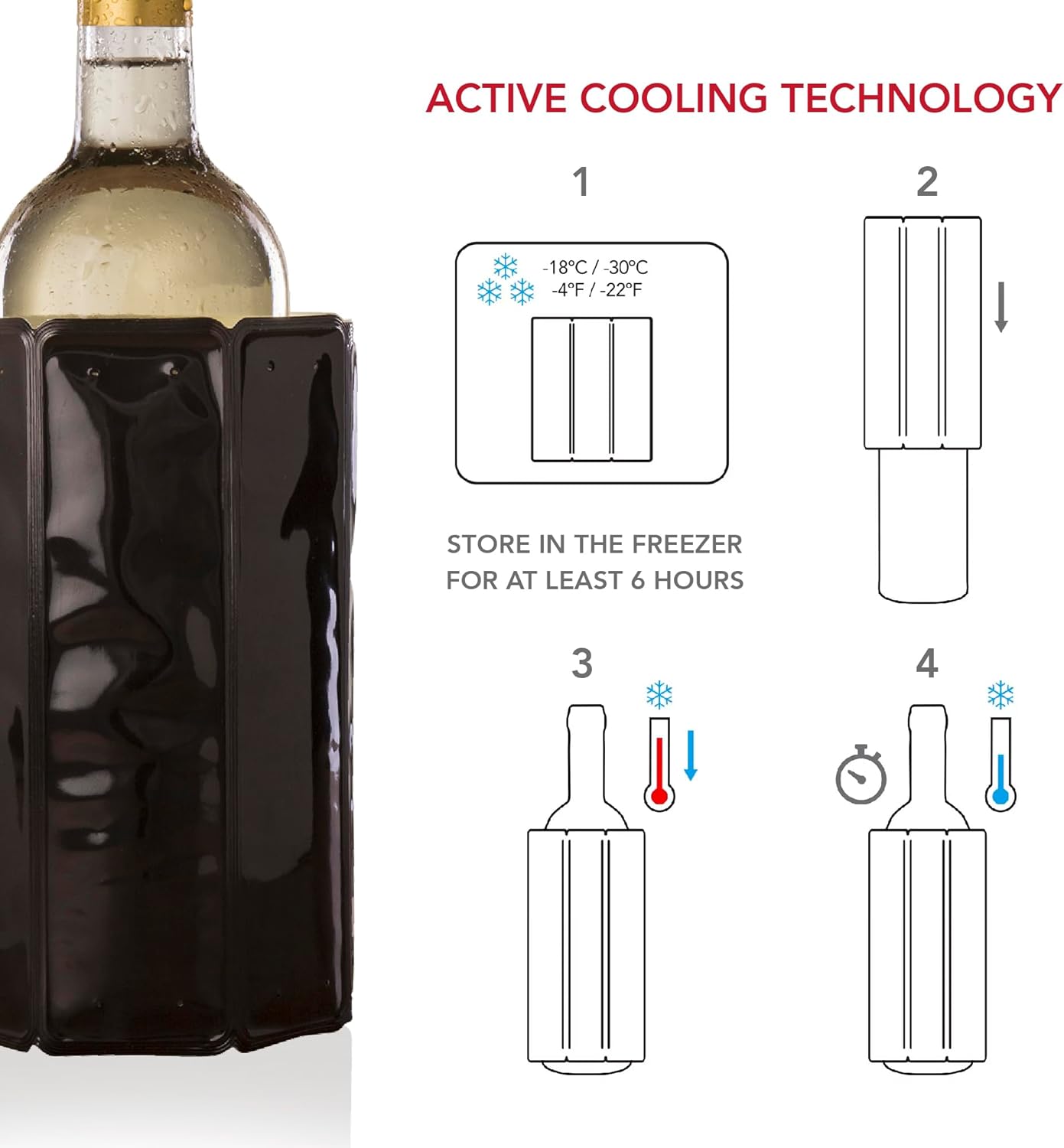 Vacu Vin Rapid Ice Wine Cooler 38803