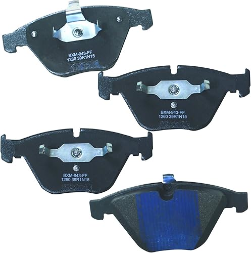 Vista 342 de Bendix Premium SBM8 - Pastillas de freno semimetálicas Premium para modelos seleccionados Buick Special, Camaro, Corvette, Phaeton, Olds F85, Vista