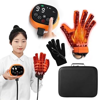 Heat Therapy Robotic Rehabilitation Gloves for Stroke, Hemiplegia, Hand Recovery, Heated Robot Glove