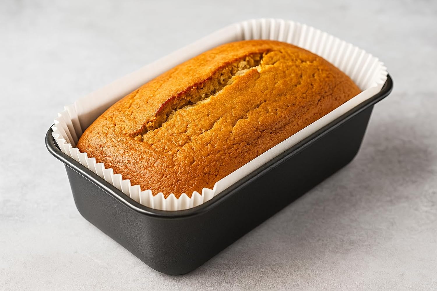 1lb Loaf Tin Liners – Pack of 100 – Non-Stick Siliconised Greaseproof Paper for Baking Bread & Cakes – 21x12x6.5cm – Halal & Kosher Certified – Oven, Microwave, Air Fryer Safe (1lb Loaf)