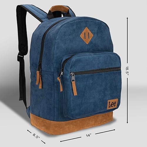 Miniatura 10 de Lee Authentic Jeans Company - Mochila de estudio para clase, funda acolchada para portátil de 15.6 pulgadas, Lee Rayas, Mochilas Daypack