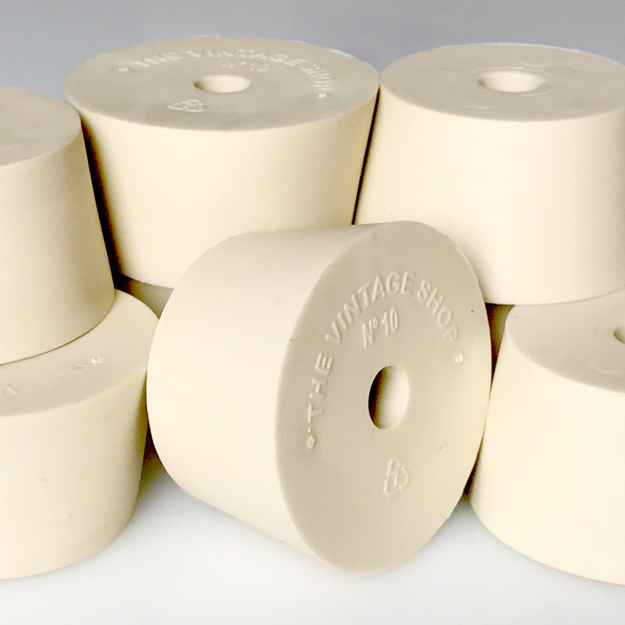 #10 Rubber Stopper with Hole