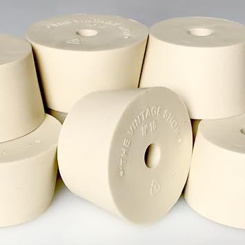 #10 Rubber Stopper with Hole - 2-Pack