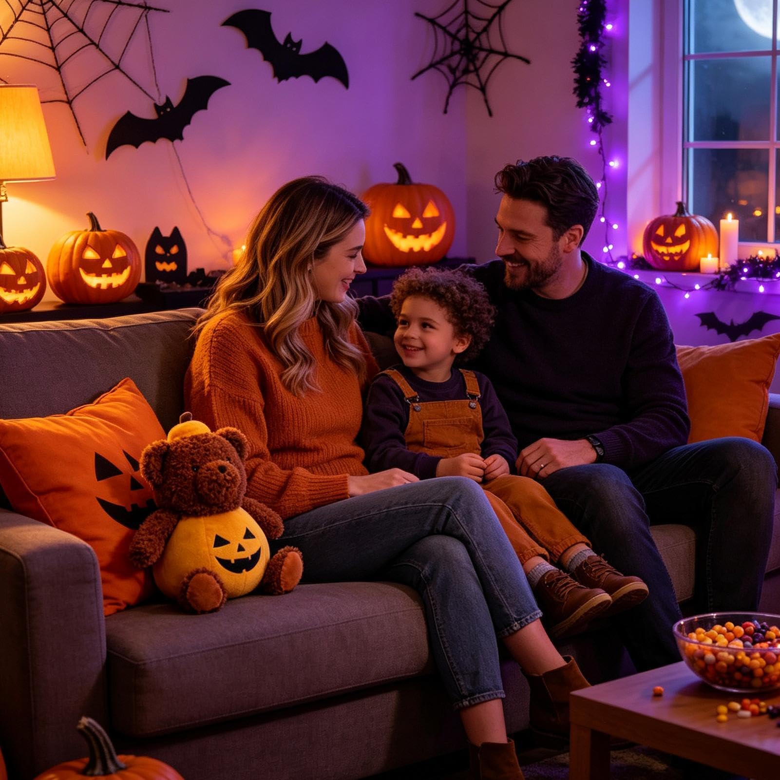 Genérico Animali di peluche per Halloween, e morbidi, decorazione