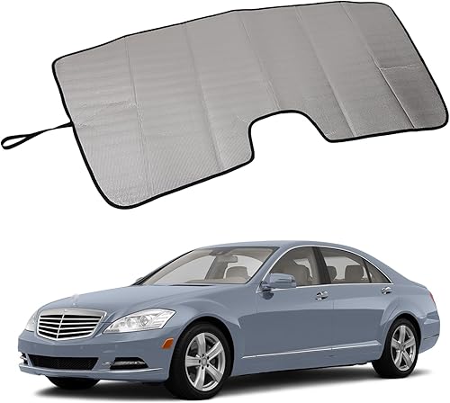 Parasol para parabrisas delantero de automóvil para Ben-Z Clase S W221 2008-2013, parasol de ventana delantera, visera solar reflectante plegable,