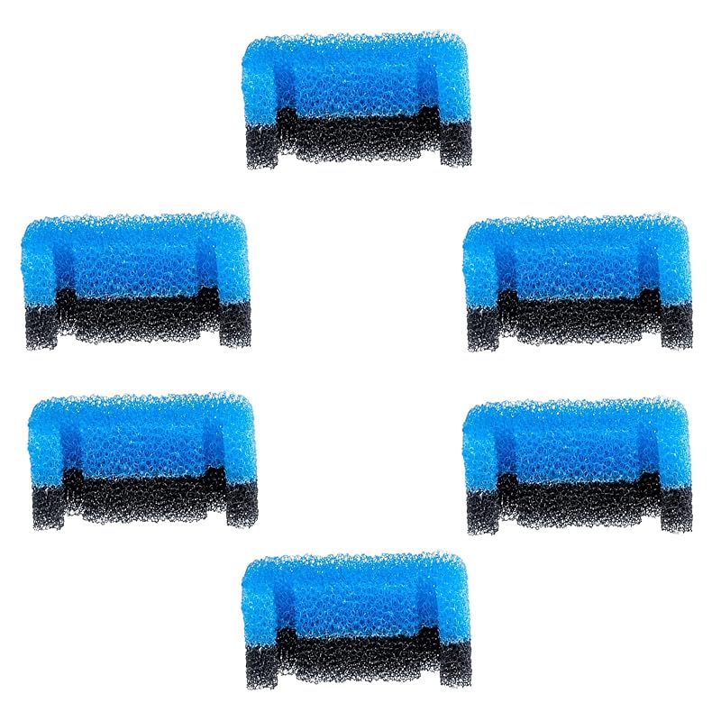 Filtro de espuma para fonte de água para gatos Qzbhct, compatível com fontes Crystal e Fantasy, pacote com 6