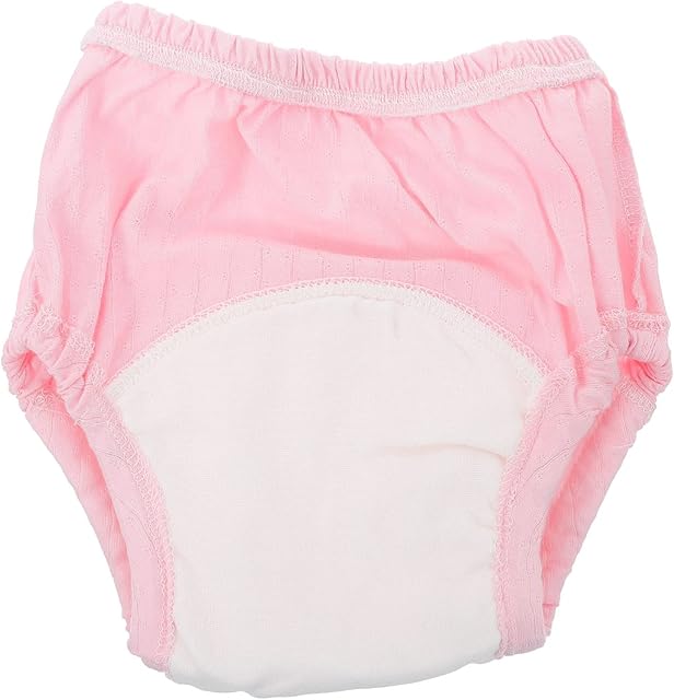 Healifty Potty Toddler Boys Washable Toilet Unisex Infant Diaper Pant Underwear Girls Pink Baby Sanitary Pocket Cotton Reusable Pee Pants Cover for Nappy Training Panties Shower Nappies
