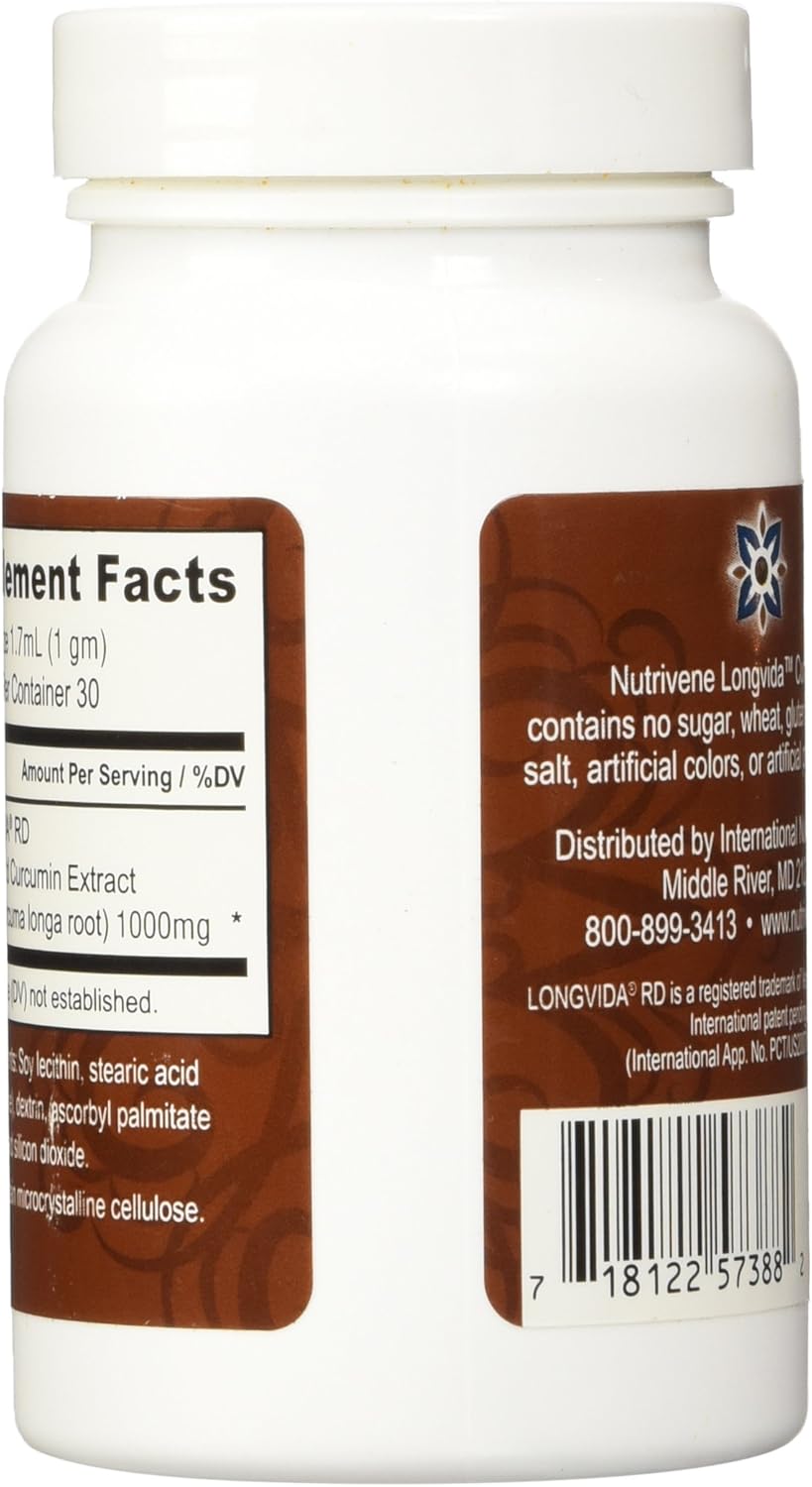 Curcumin Longvida Powder by Nutrivene (30 Grams)