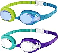 Vista 12 de OutdoorMaster - Gafas de natación de ajuste rápido para niños (2 unidades)