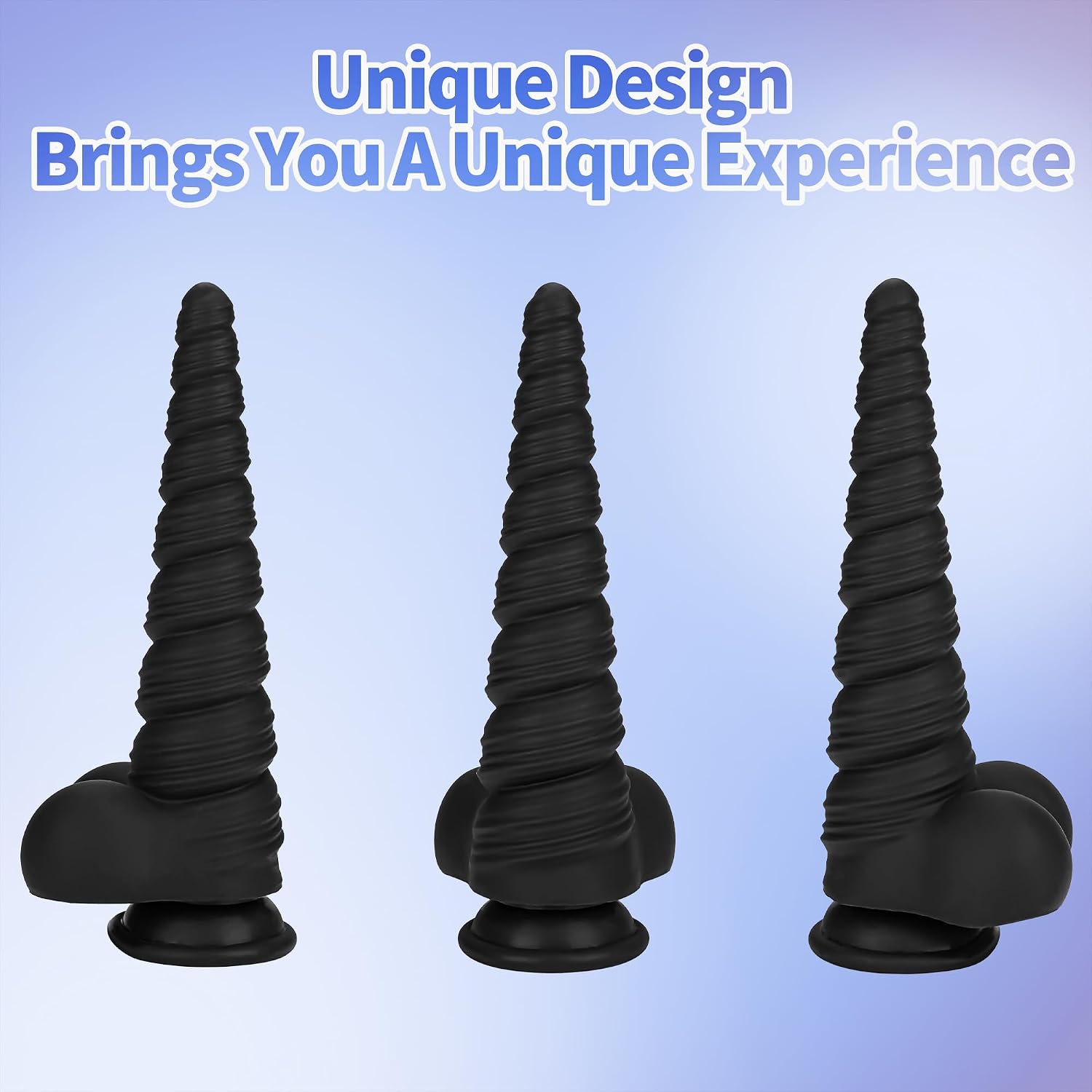 Anal Stretcher Trainer Anal Plug Anal Beads Adult Sex Toys with Strong Suction Cup for Hands-Free Play, 7.4 Inch Silicone Butt Plug Training Cone for Women and Men