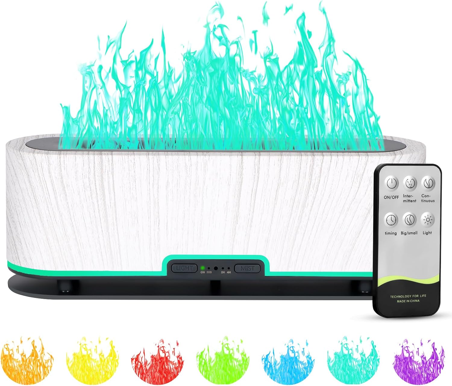 Amazon.com: Colorful Essential Oil Diffuser, Upgraded 7 Flame Aroma ...