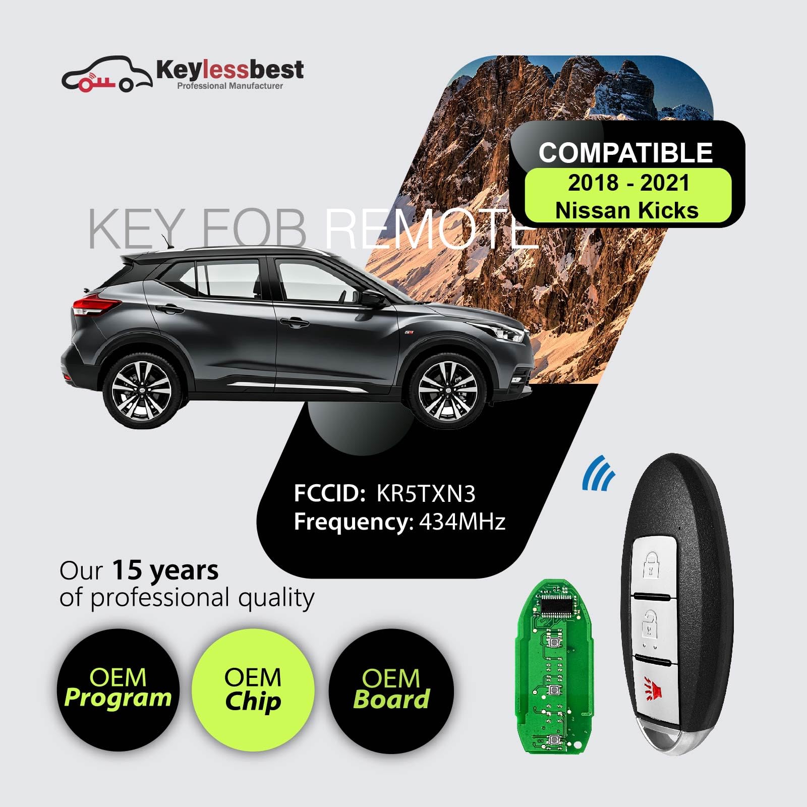 Amazon.com: Keylessbest Replacement for 2018 2019 2020 2021 Nissan