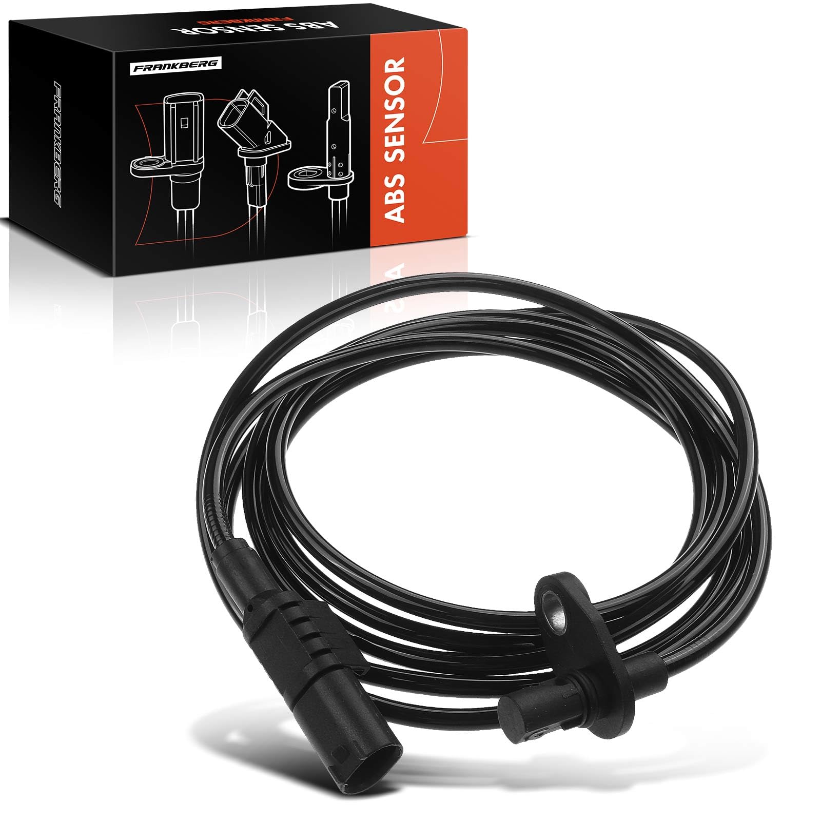 Frankberg Capteur ABS de vitesse de roue arrière gauche 9065404117 | Compatible avec: Sprinter 3-T Box B906, Sprinter 35-T plateau/châssis B906, Sprinter 35-T Boîte B906, Artisan 30-50