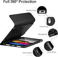 Vista 4 de Funda para iPad 11/10ª generación con teclado, funda de teclado Bluetooth desmontable para iPad A16 2025 de 11 pulgadas/10ª generación 2022 de 10.9