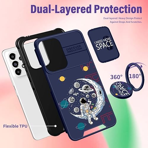 Miniatura 5 de Funda para Samsung Galaxy A32 5G  Funda de teléfono linda y bonita para mujeres y niñas, astronauta divertido y gracioso para adolescentes varones