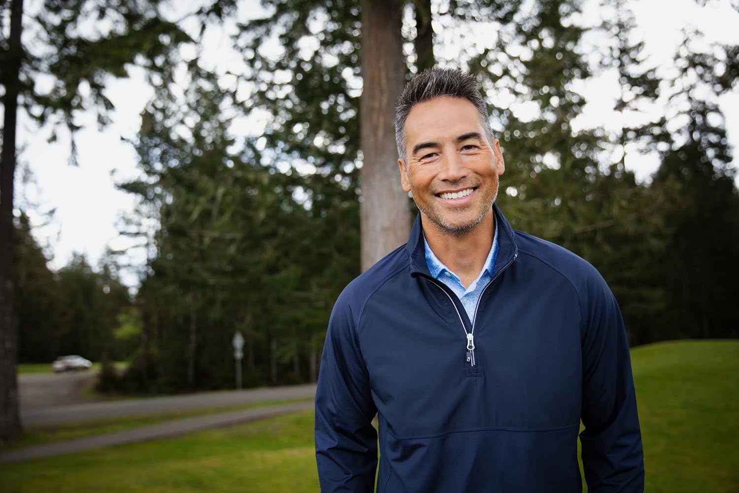 Cutter & Buck Mens Adapt Eco Knit Hybrid Recycled Mens Quarter Zip - Image 3