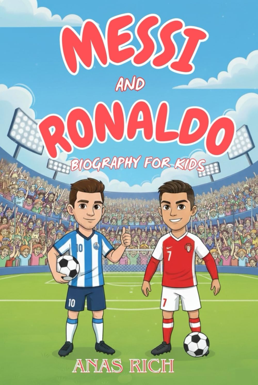MESSI AND RONALDO BIOGRAPHY FOR KIDS: An Inspiring Story of Two Football Legends of World      Hardcover – Large Print, January 2, 2026
