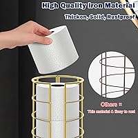 Vista 4 de NearMoon Soporte organizador de papel higiénico, almacenamiento de 3 rollos de papel higiénico, accesorio de baño de metal, soporte de rollo