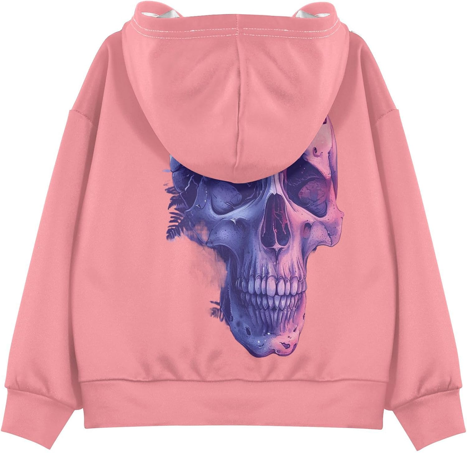 ALAZA skull Butterfly Hoodies Sweatshirt for Boys Girls Kids Hooded Pullover Top