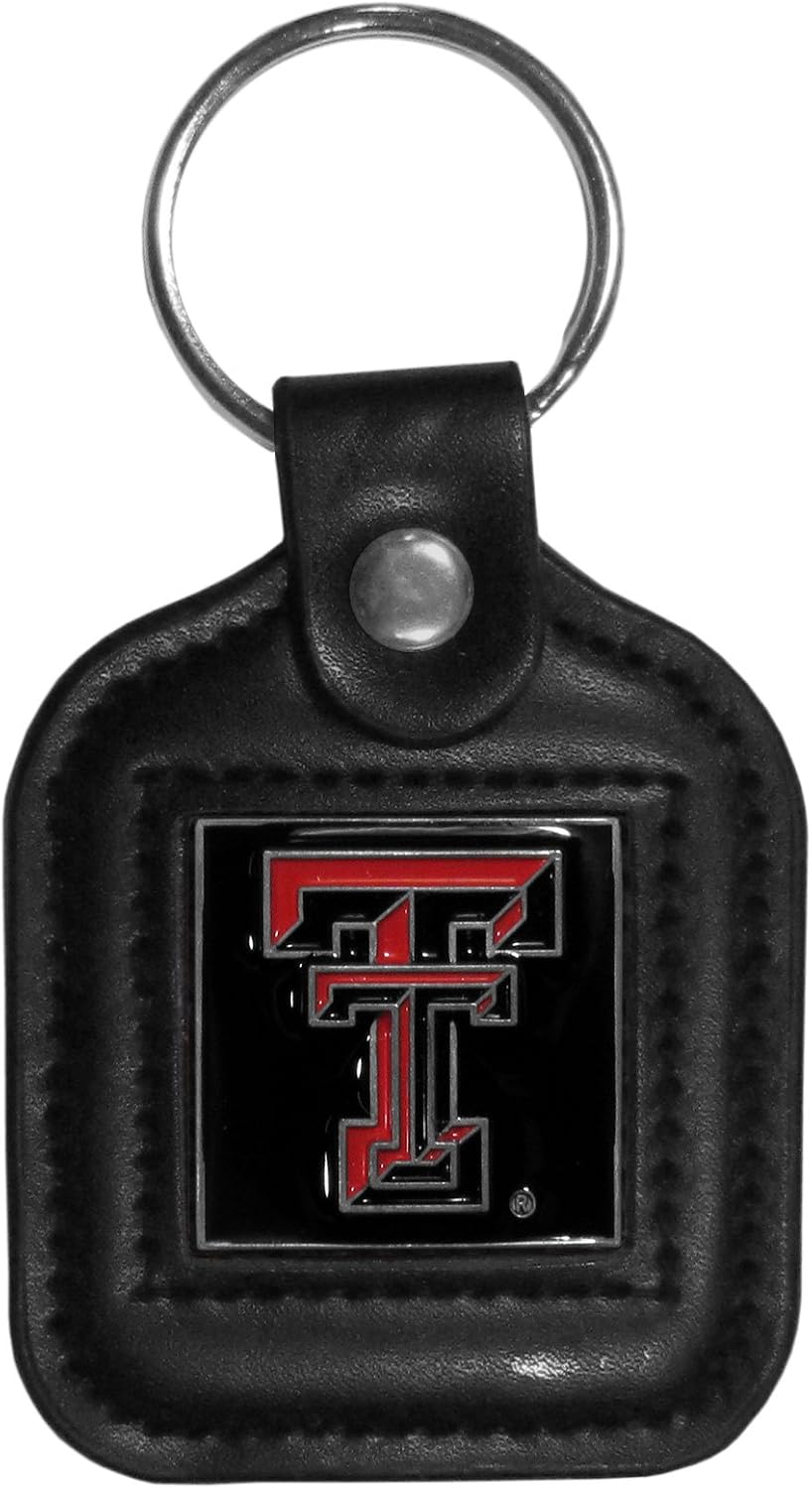 NCAA Square Key Chain Texas Tech Raiders, Black