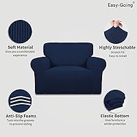 Vista 655 de Easy-Going - Funda elástica para sofá, 1 pieza, protector de muebles, suave, con parte inferior elástica, para niños, tela de jacquard de poliéster