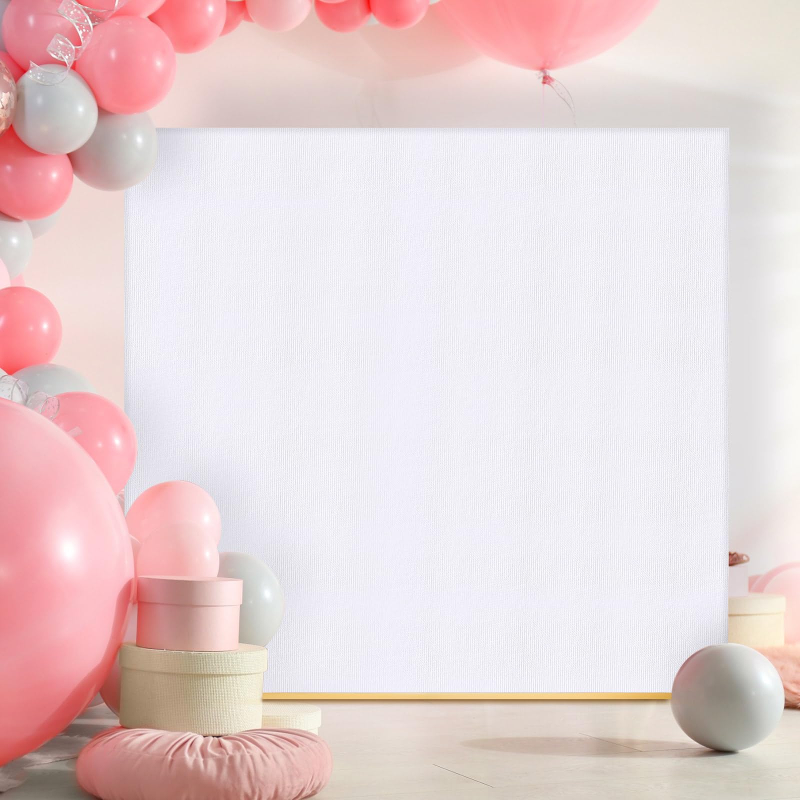 Peryiter 8 x 8 ft Arch Backdrop Stand Cover Square Wedding Arch Cover Spandex Fitted Arch Backdrop Cover for Wall Arbors Anniversary Bridal Shower Birthday Party Decoration (White Square)