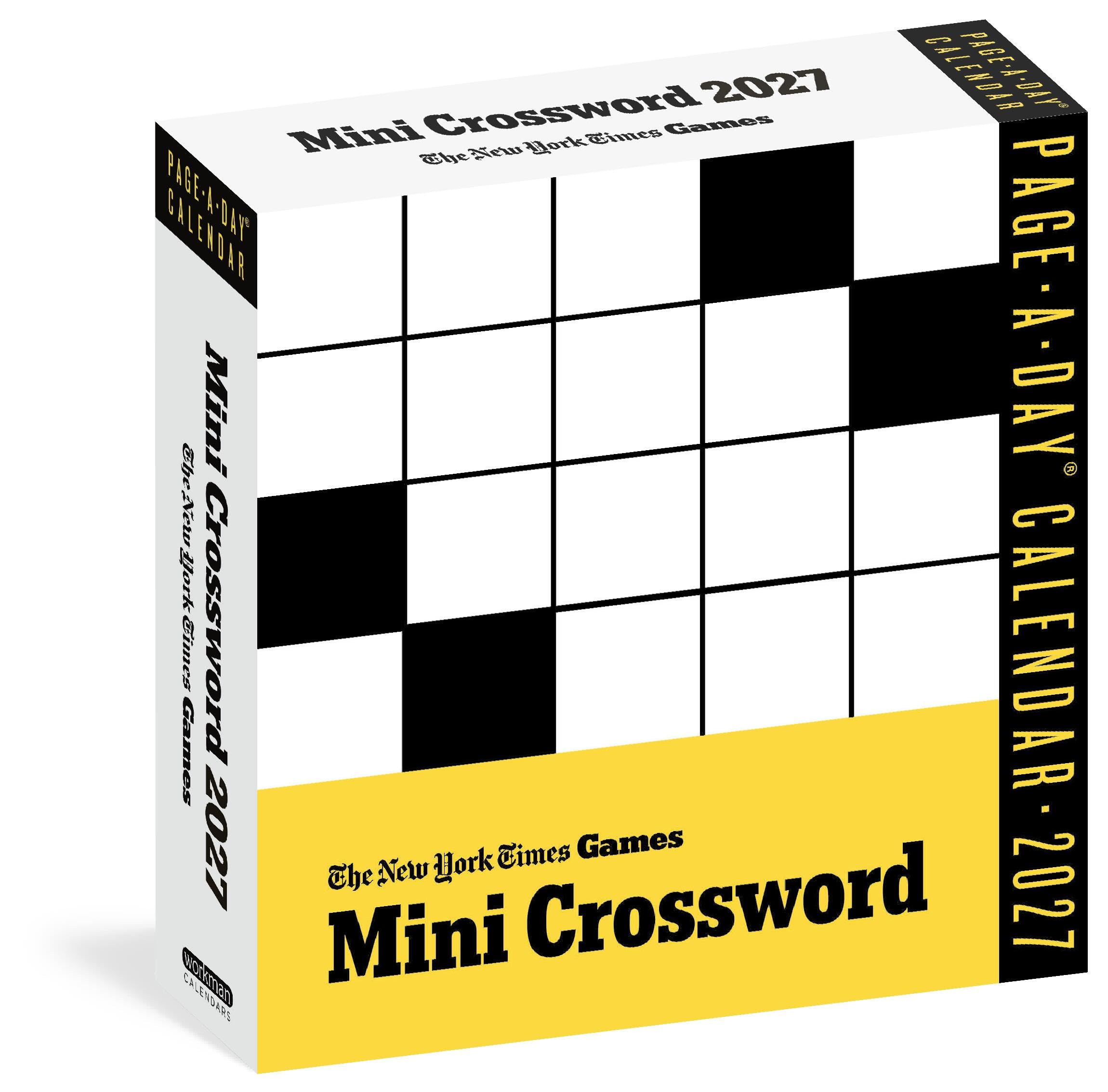 The New York Times Mini Crossword Page-A-Day® Calendar 2027: For Crossword Beginners and Puzzle Pros
