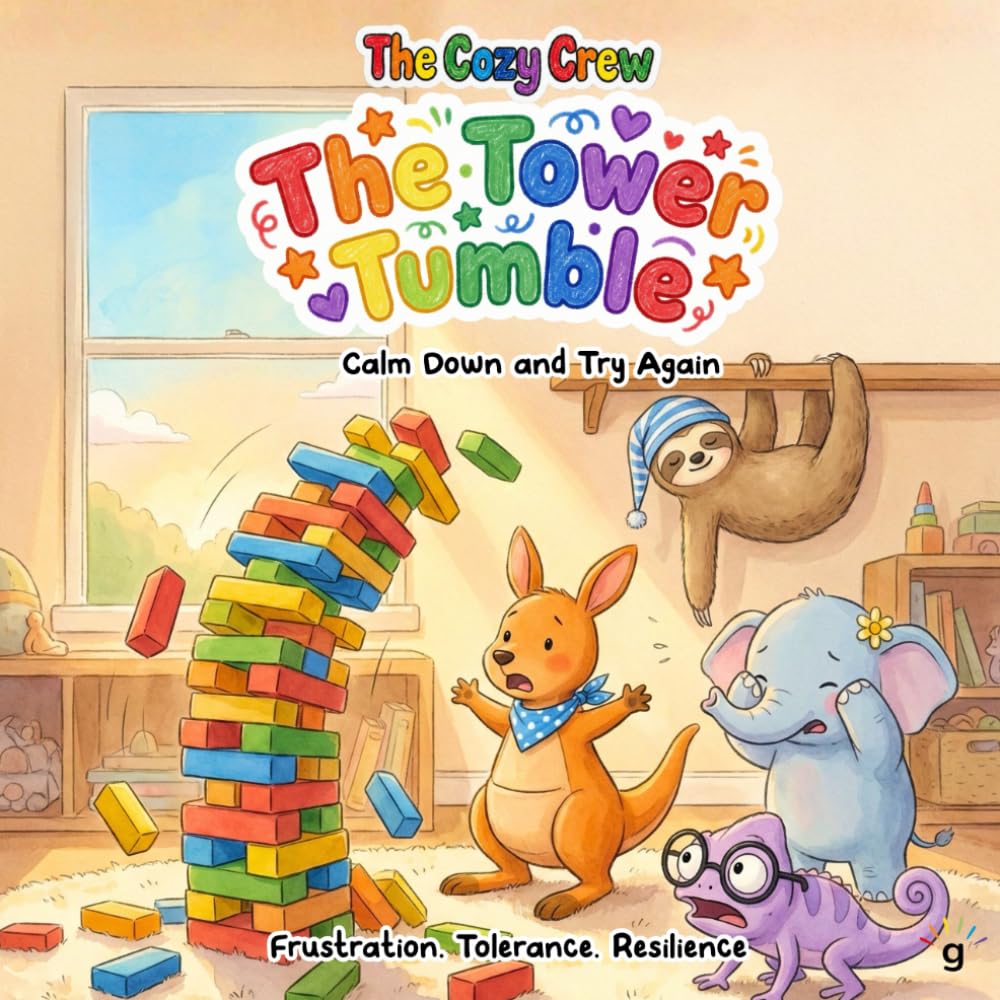 Calm Down and Try Again: A Cozy Preschool Social Skills Story About Calming Down, Resilience, and Big Feelings (COZY CREW - Social Emotional Learning Books for Kids Ages 3-6)