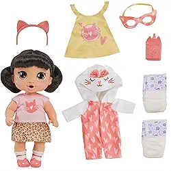 Baby Alive, Boneca, Minha Melhor Amiga, Katie Kat - Cabelos Pretos, Acessórios Inclusos, 28 cm - A partir de 3 Anos