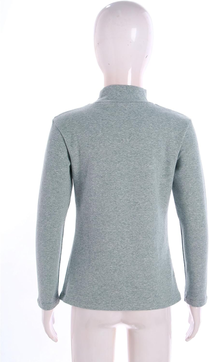 Kids Boys Girls Long Sleeve Thermal Tops Performance Undershirt Unisex Stretch Soft Cotton T Shirt Tops