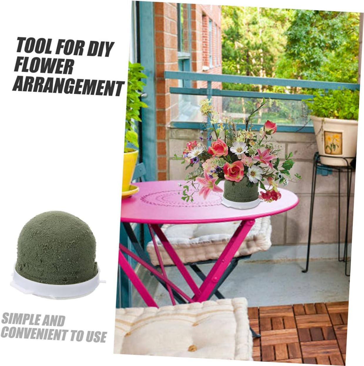 OSALADI 12pcs Mini Adhesive Floral Foam for Flower Arrangements Versatile Decorative Foam for Weddings and Events for Crafting and Floral Displays