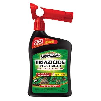 Spectracide Triazicide Insect Killer For Lawns & Landscapes Concentrate Ready-To-Spray, Protects Lawns, Vegetables, Fruit & Nut Trees, Roses, Flowers & Shrubs, 32 fl Ounce