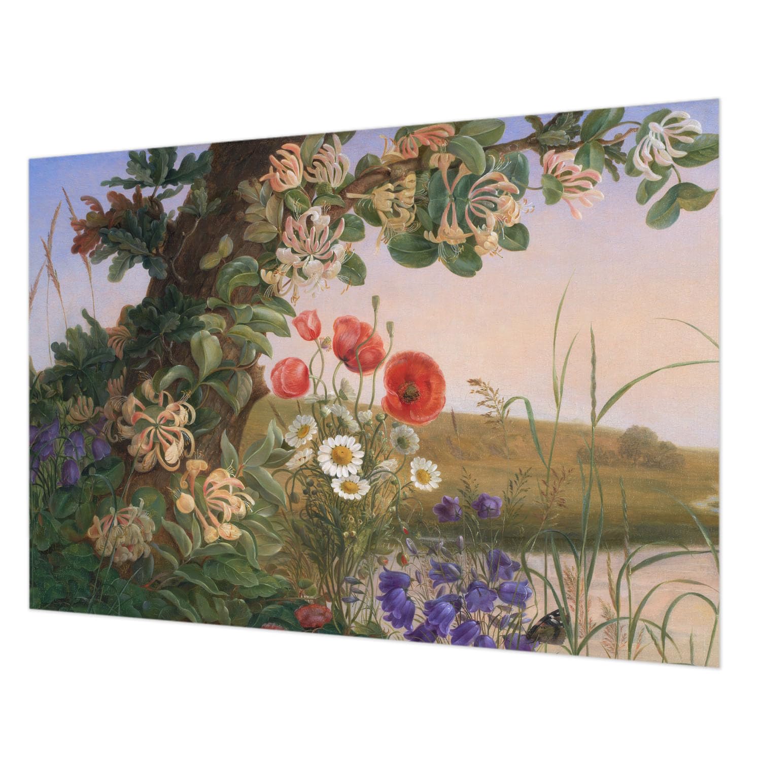 Papier peint intissé pour chambre et salon décor idylle florale 208x146