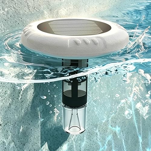 Ioniseur solaire de piscine - Anodes en cuivre autonettoyantes, contrôle