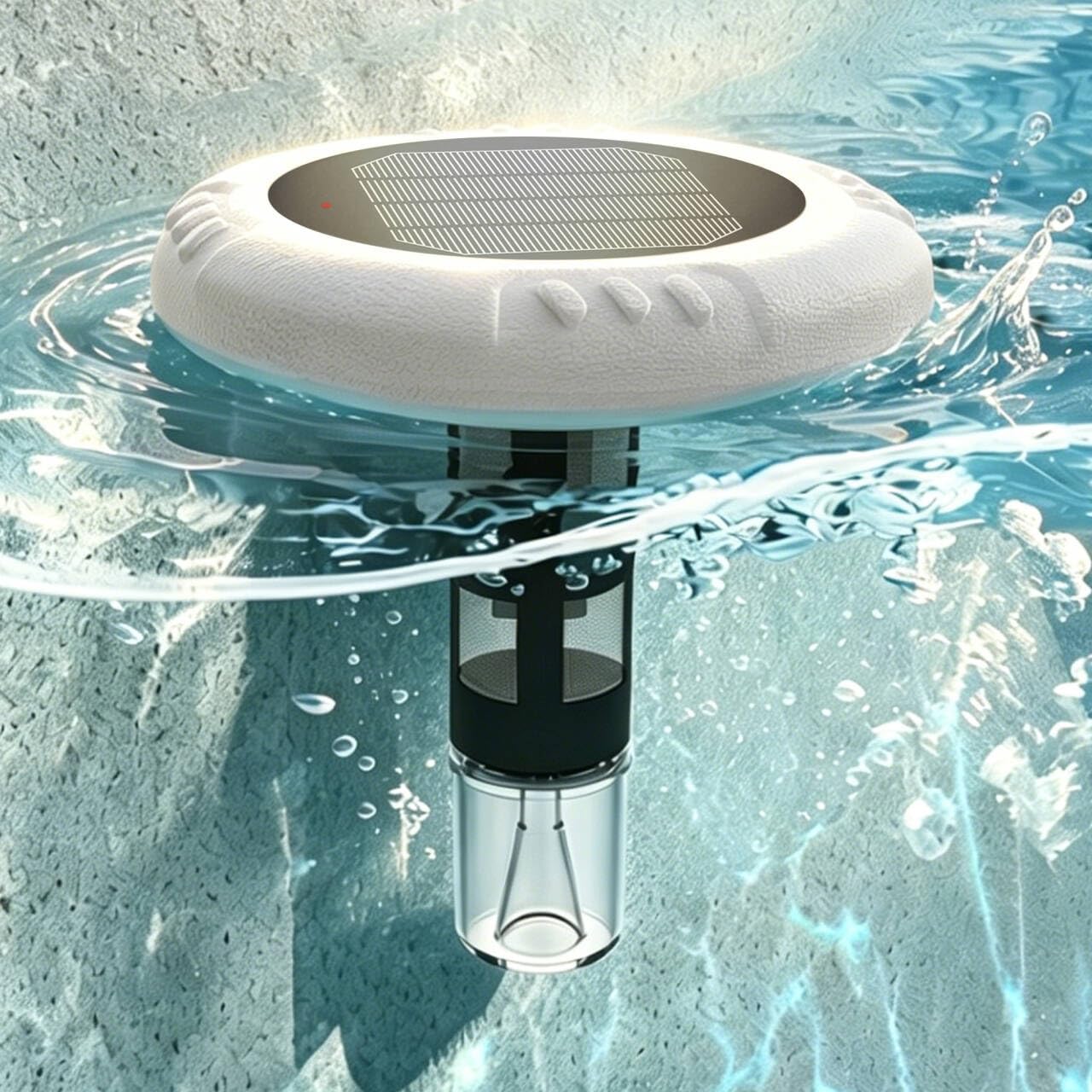 Ioniseur solaire de piscine pour un entretien facile de votre grand bassin familial tout l'été