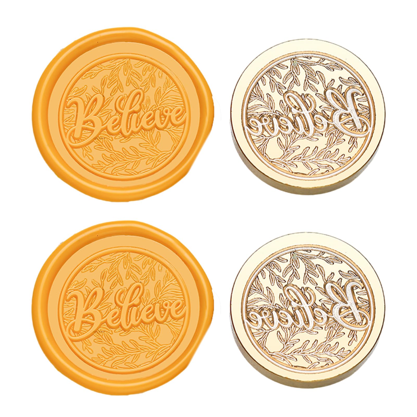 Jazuaiao 2Pieces Vintage Sealing Stamp Head for Wedding Invitations Envelope Scrapbooking Embossed Sealing Stamp Replacements Christmas Seal