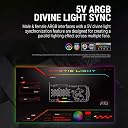 Ant Esports Infinity Flow 3 in 1 120mm ARGB Case Fan Kit with ARGB Infinity Mirror Design and Daisychainable Connections, 2000 RPM, 58.23 CFM Airflow - Black gallery image