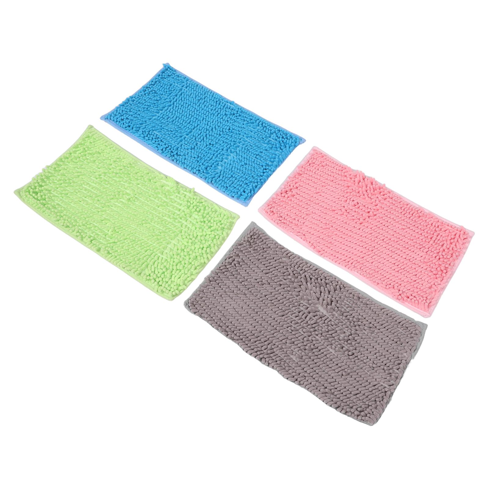 Abaodam 4 Stück Pack Meerschweinchen Decken 48X28cm Waschbare rutschfeste Käfigeinlagen aus Weichem Chenille für Kleintiere Wie Kaninchen Hamster Chinchilla und Igel Saugfähige