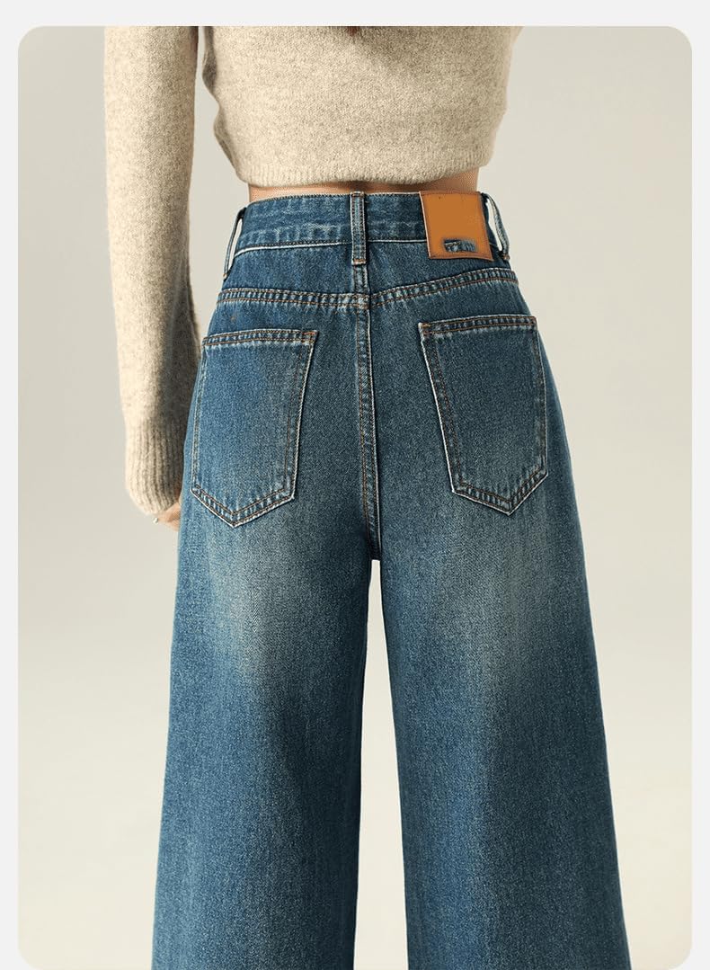 Women's Autumn and Winter Retro Loose American Style Pants