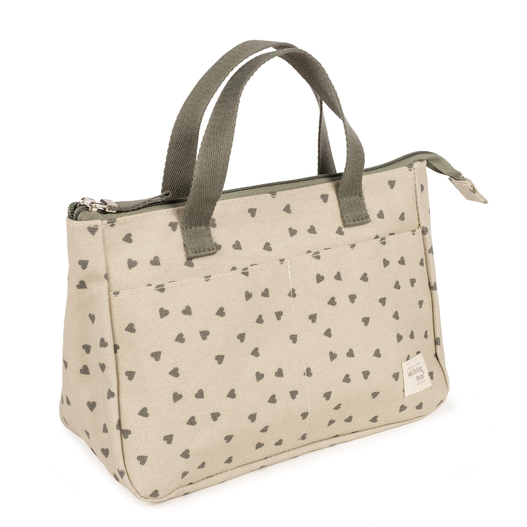 Walking Mum - Neceser Corazones Poppy Musgo