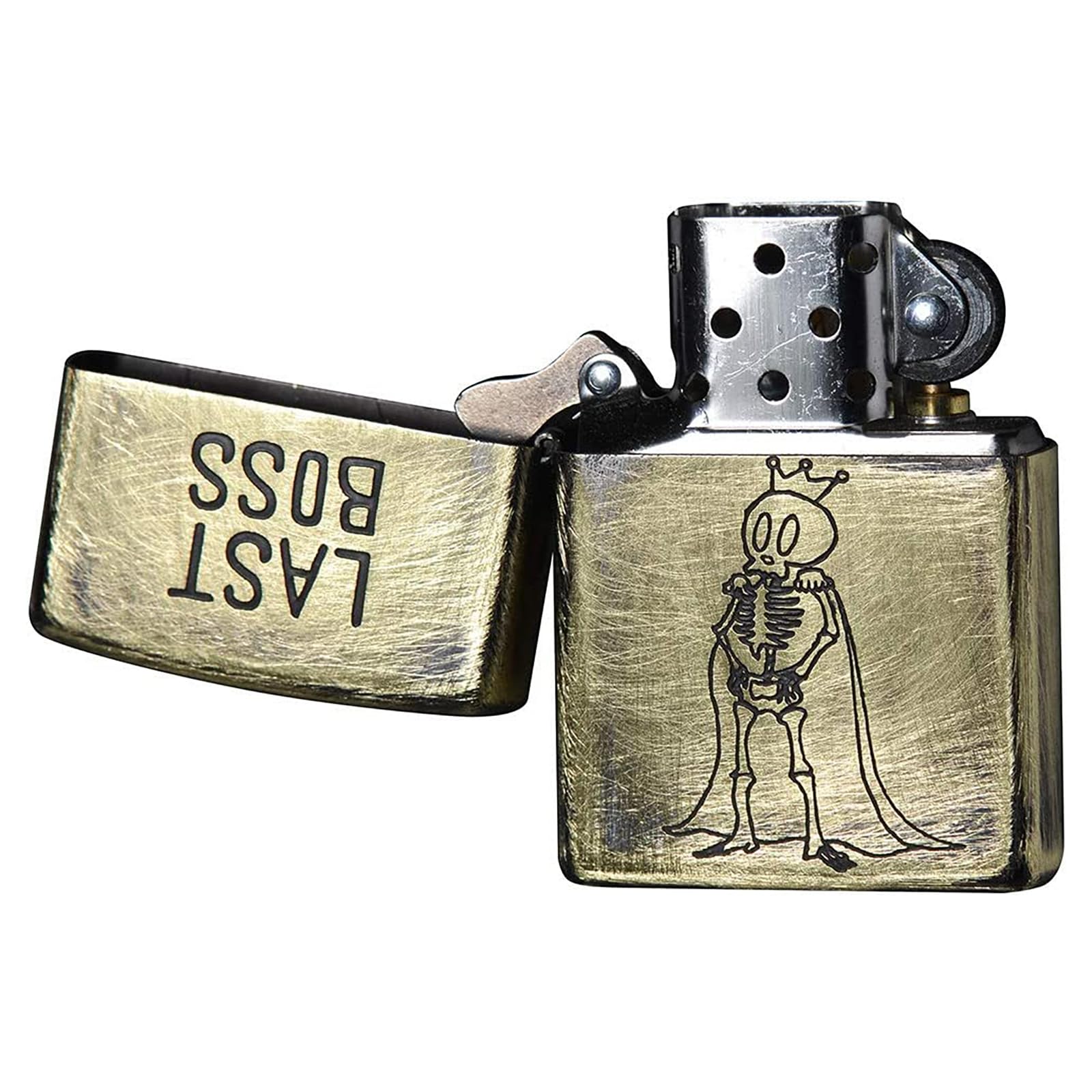 Amazon.com: Zippo 2UDB-BOSS Windproof Brass Lighter Funny