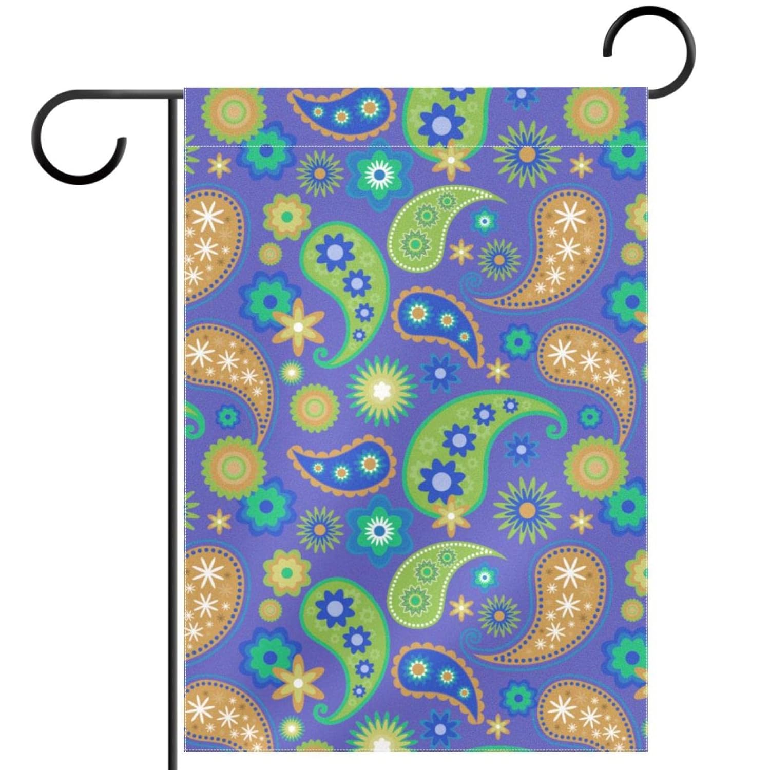 Gartenflaggen 12 x 18 doppelseitig,Außenhofflaggen,PaisleyMuster