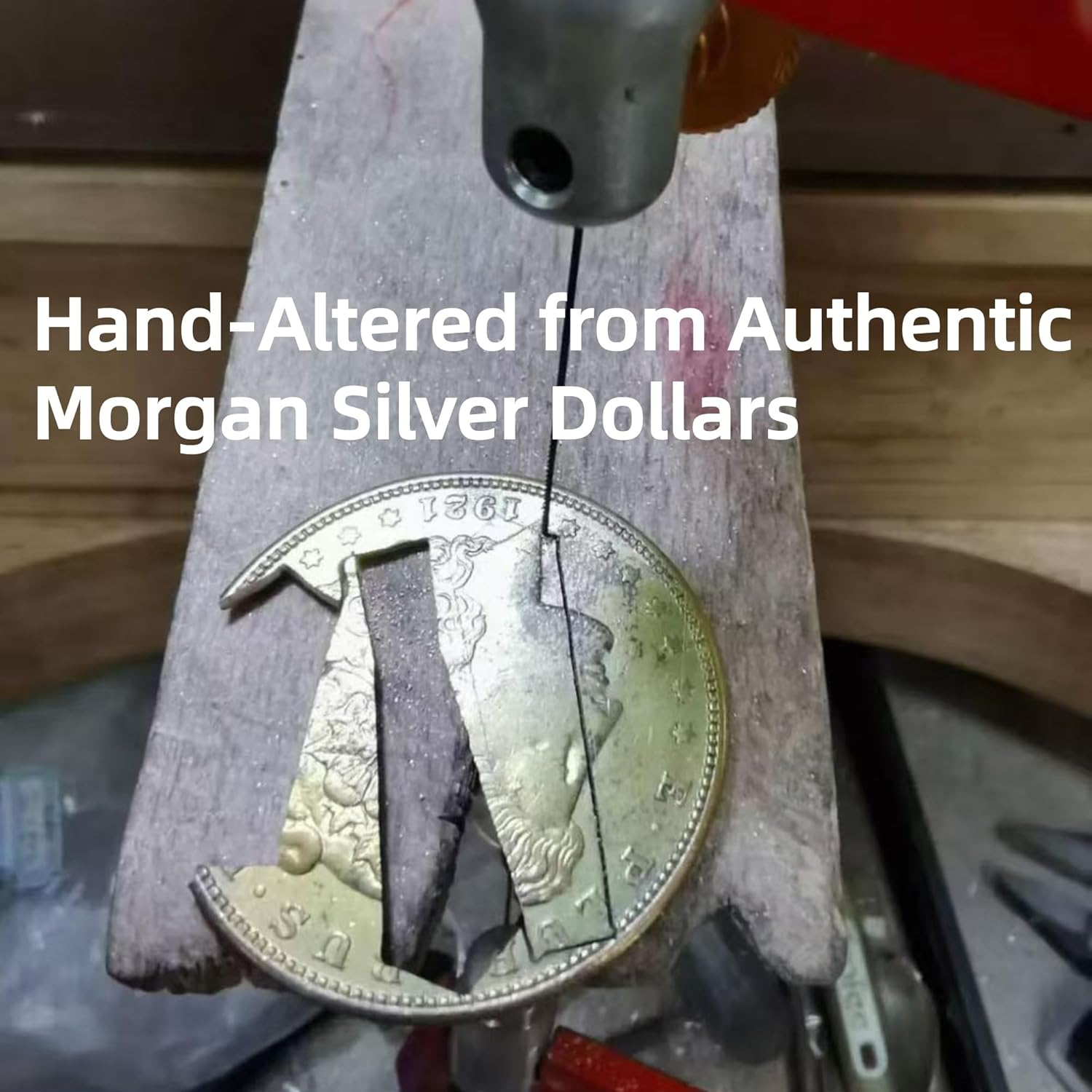 Morgan Silver Coin Cross Necklace – Handmade Pendant Crafted from Authentic Morgan Silver Dollars, Vintage Faith Jewelry for Men & Women, Dual-Symbol Heritage & Art Design (Free Chain Included) - Image 4