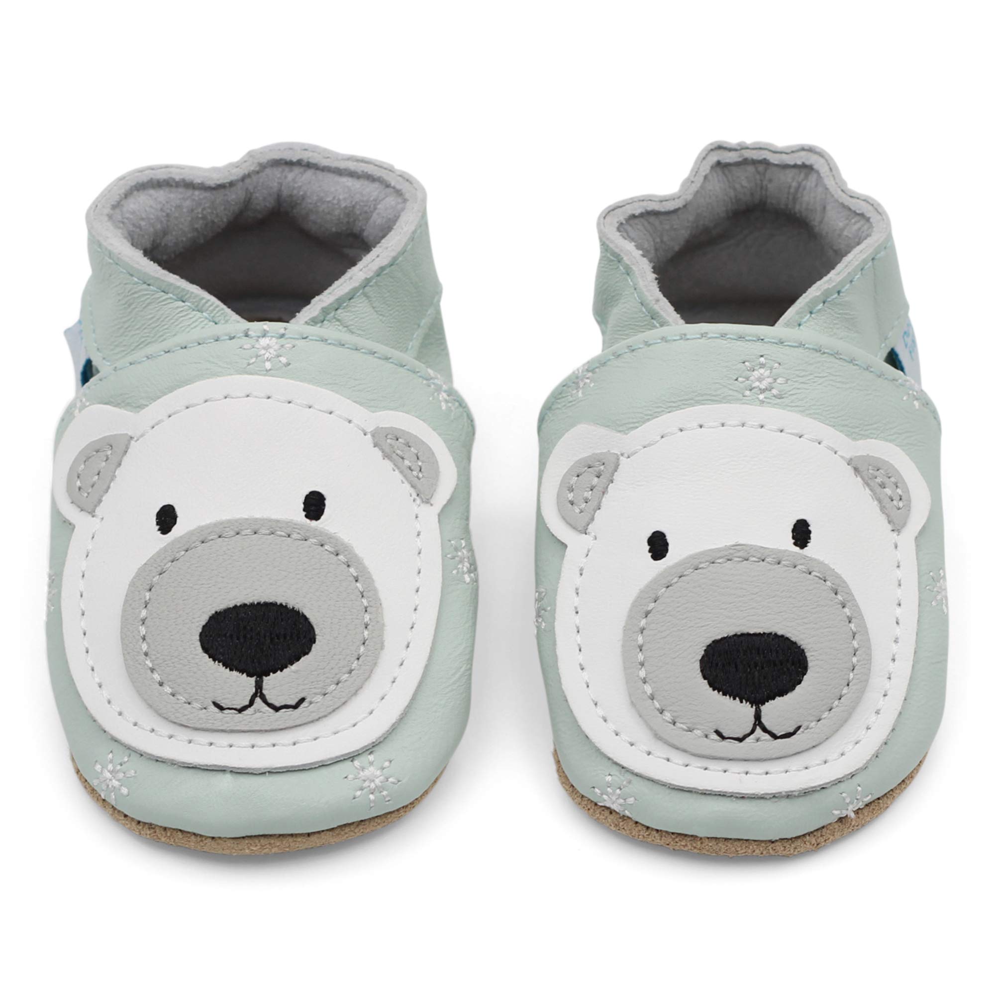 Dotty Fish Unisex Soft Leather Shoes, Unisex Baby First Walker Shoe - 4