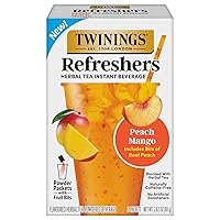Vista 14 de Twinings Peach Cold Brew - Bolsas de té helado, 20 unidades (paquete de 6), té negro con sabor sin azúcar, con cafeína, 120 bolsitas de té