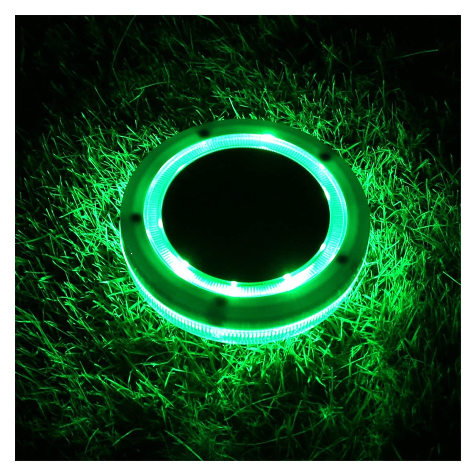 Solar-LED-Poolbeleuchtung, schwimmend, wasserdicht, Teichbeleuchtung, Unterwasser-Schwimmbadlampe, Garten, blaue Schwimm-Außenpoolbeleuchtung Wasserdicht Sicher(Green light,4PCS)