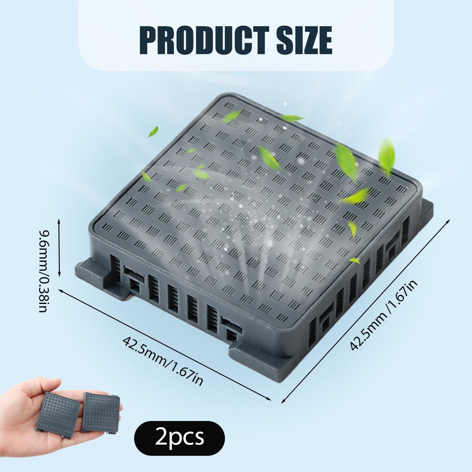 Lot de 2 Filtres Charbon Actif Réfrigérateur, Compatible avec Technologie BioFresh et FreshAir, Remplace 7440021 9096989 988246001, Filtre Réfrigérateur Anti-Odeur, Compatible Liebherr
