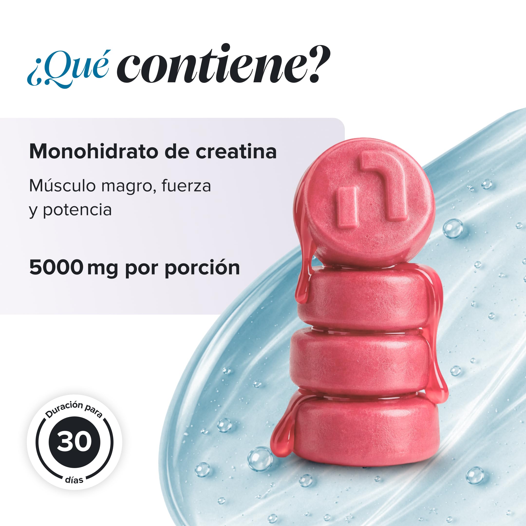 Creatina Gominolas – 5000 mg de Creatina Monohidratada por Porción – Alternativa a las Creatine Monohydrate Capsulas y Polvo – Para el Rendimiento Fisico y el Pre Workout – 90 Gominolas – Novomins