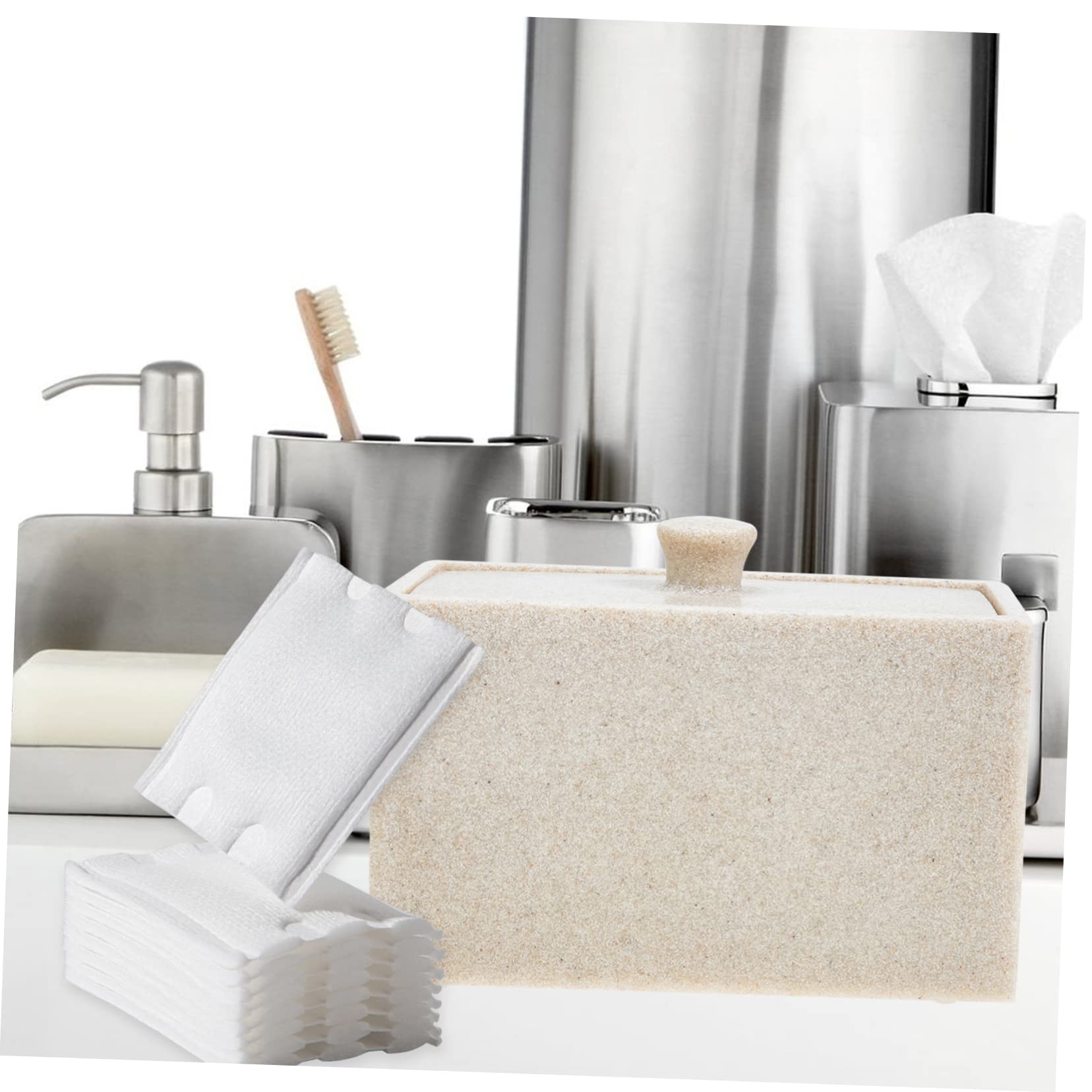 Kosmetik Aufbewahrungsbox Für Wattestäbchen Und Wattepads Organizer Mit Abnehmbarem Trennstück Staubschutzdeckel Für Badezimmer Und Schminktisch