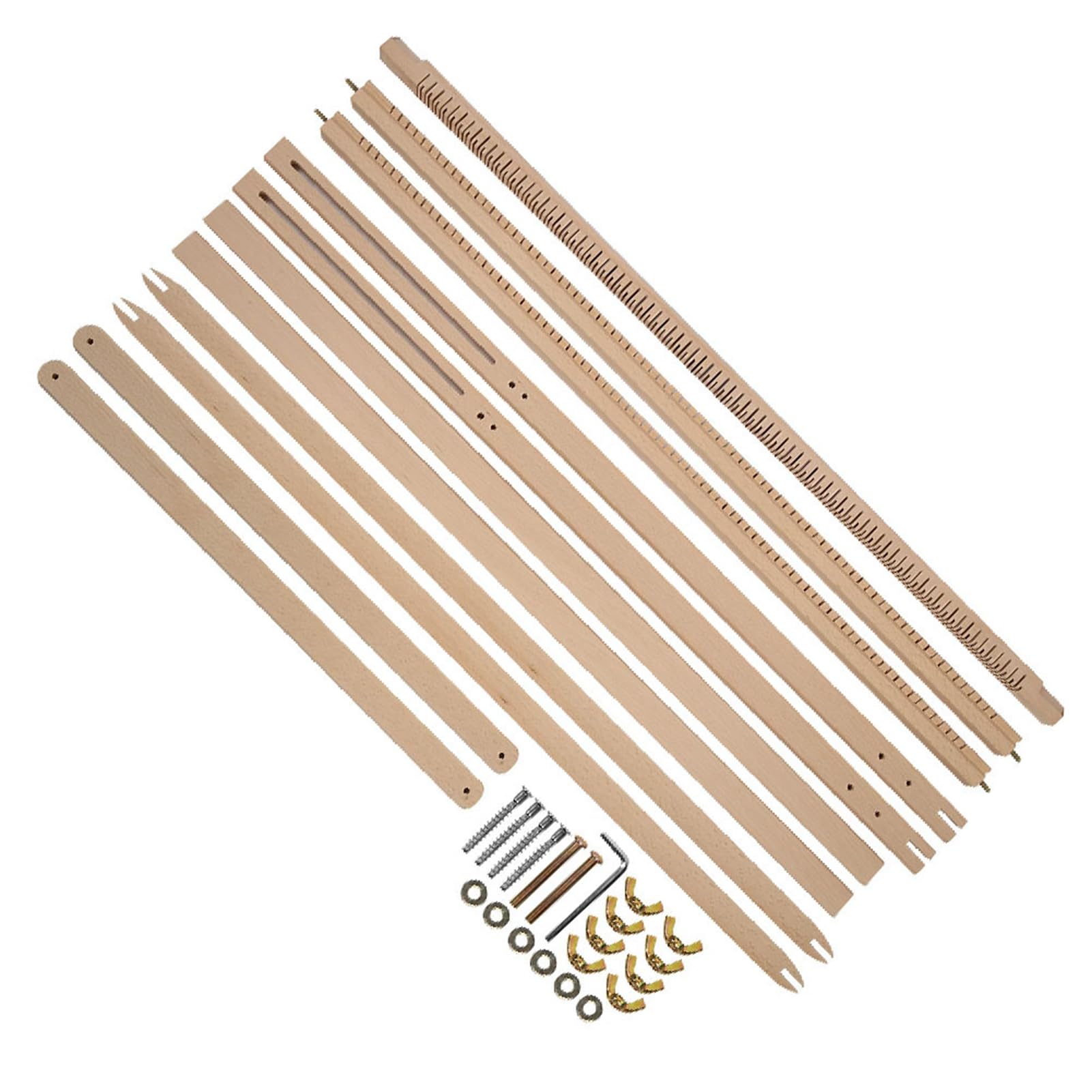 Holzstrickmaschine Handwebstuhl, Verstellbar 30,9 Zoll Breite 23,6 Bis 33,5 Zoll Höhe, Tapisserie-Schal-Strickwerkzeug für Erwachsene Anfänger